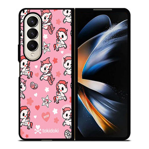 TOKIDOKI UNICORN COLLAGE Samsung Galaxy Z Fold 4 Case Cover TOKIDOKI UNICORN COLLAGE Samsung Galaxy Z Fold 4 Case Cover