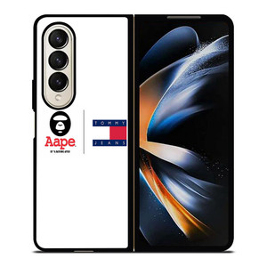 TOMMY HILFIGER A BATHING APE LOGO Samsung Galaxy Z Fold 4 Case Cover