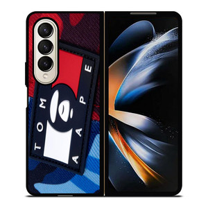 TOMMY HILFIGER BAPE CAMO Samsung Galaxy Z Fold 4 Case Cover TOMMY HILFIGER BAPE CAMO Samsung Galaxy Z Fold 4 Case Cover