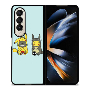 TOTORO X PIKACHU CARTOON Samsung Galaxy Z Fold 4 Case Cover