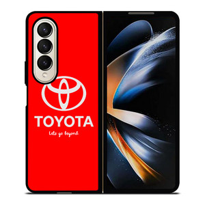 TOYOTA LETS GO BEYOND LOGO RED Samsung Galaxy Z Fold 4 Case Cover TOYOTA LETS GO BEYOND LOGO RED Samsung Galaxy Z Fold 4 Case Cover