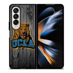 UCLA BRUINS FOOTBALL WOODEN LOGO Samsung Galaxy Z Fold 4 Case Cover