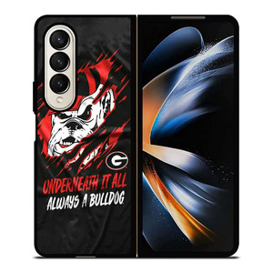 UGA GEORGIA BULLDOGS UNDERNEATH IT ALL Samsung Galaxy Z Fold 4 Case Cover