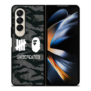 UNDEFEATED X BAPE LOGO Samsung Galaxy Z Fold 4 Case Cover