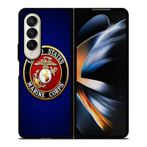 UNITED STATES MARINE CORPS BADGE Samsung Galaxy Z Fold 4 Case Cover