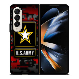 US ARMY CAMO LOGO Samsung Galaxy Z Fold 4 Case Cover