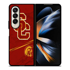 USC TROJANS RUSTY MARBLE Samsung Galaxy Z Fold 4 Case Cover