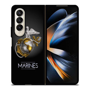 USMC US MARINES CORP EMBLEM Samsung Galaxy Z Fold 4 Case Cover USMC US MARINES CORP EMBLEM Samsung Galaxy Z Fold 4 Case Cover