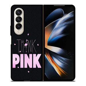 VICTORIA'S SECRET THINK PINK LOGO Samsung Galaxy Z Fold 4 Case Cover