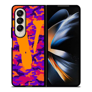 VLONE CAMO LOGO Samsung Galaxy Z Fold 4 Case Cover VLONE CAMO LOGO Samsung Galaxy Z Fold 4 Case Cover