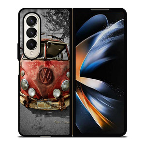 VW VOLKSWAGEN VAN RUSTY Samsung Galaxy Z Fold 4 Case Cover VW VOLKSWAGEN VAN RUSTY Samsung Galaxy Z Fold 4 Case Cover