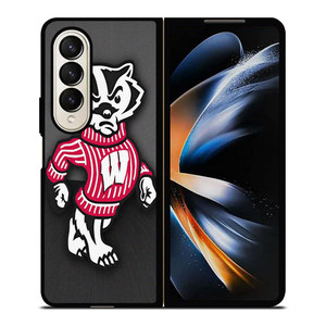 WISCONSIN BADGERS FOOTBALL MASCOT Samsung Galaxy Z Fold 4 Case Cover WISCONSIN BADGERS FOOTBALL MASCOT Samsung Galaxy Z Fold 4 Case Cover