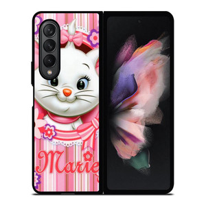 MARIE THE ARISTOCATS CAT FACE CUT Samsung Galaxy Z Fold 3 Case Cover