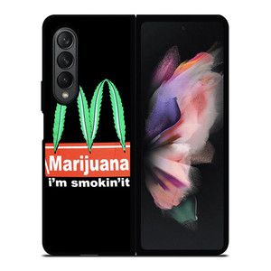MARIJUANA X MCDONALD FUNNY Samsung Galaxy Z Fold 3 Case Cover MARIJUANA X MCDONALD FUNNY Samsung Galaxy Z Fold 3 Case Cover