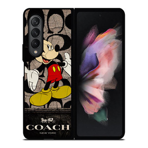 MICKEY MOUSE COACH NEW YORK Samsung Galaxy Z Fold 3 Case Cover