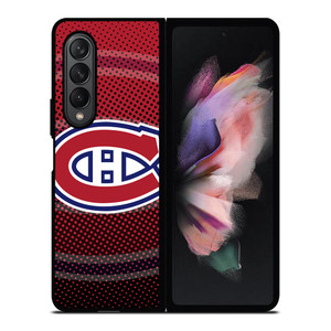 MONTREAL CANADIENS HALFTONE LOGO Samsung Galaxy Z Fold 3 Case Cover