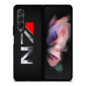 N7 MASS EFFECT CARBON LOGO Samsung Galaxy Z Fold 3 Case Cover