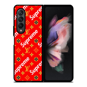 NEW SUPREME RED GOLD PATTERN Samsung Galaxy Z Fold 3 Case Cover NEW SUPREME RED GOLD PATTERN Samsung Galaxy Z Fold 3 Case Cover