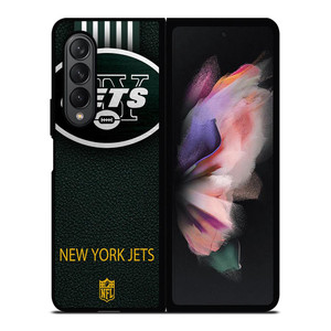 NEW YORK JETS LEATHER LOGO Samsung Galaxy Z Fold 3 Case Cover NEW YORK JETS LEATHER LOGO Samsung Galaxy Z Fold 3 Case Cover