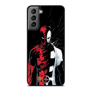 DEADPOOL BLACK IN BLACK WHITE Samsung Galaxy S21 Plus Case DEADPOOL BLACK IN BLACK WHITE Samsung Galaxy S21 Plus Case