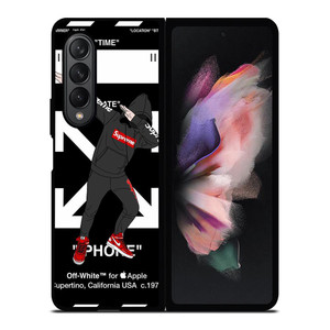 OFF WHITE DAB SUPREME Samsung Galaxy Z Fold 3 Case Cover OFF WHITE DAB SUPREME Samsung Galaxy Z Fold 3 Case Cover