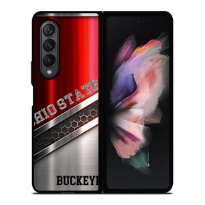 OHIO STATE BUCKEYES ALLOY Samsung Galaxy Z Fold 3 Case Cover OHIO STATE BUCKEYES ALLOY Samsung Galaxy Z Fold 3 Case Cover