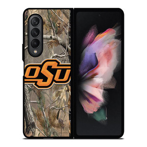 OKLAHOMA STATE UNIVERSITY CAMO LEAF Samsung Galaxy Z Fold 3 Case Cover OKLAHOMA STATE UNIVERSITY CAMO LEAF Samsung Galaxy Z Fold 3 Case Cover