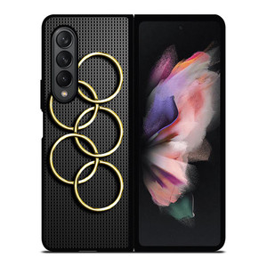 OLYMPIC RINGS GOLD CARBON Samsung Galaxy Z Fold 3 Case Cover