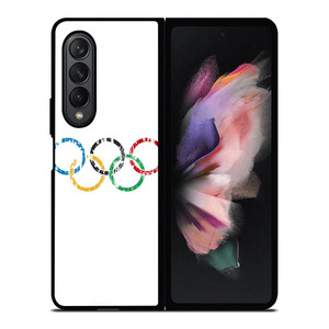 OLYMPIC RINGS LOGO BRUSHED Samsung Galaxy Z Fold 3 Case Cover