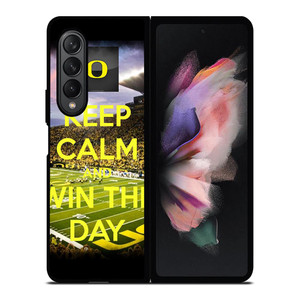 OREGON DUCKS WIN THE DAY Samsung Galaxy Z Fold 3 Case Cover OREGON DUCKS WIN THE DAY Samsung Galaxy Z Fold 3 Case Cover