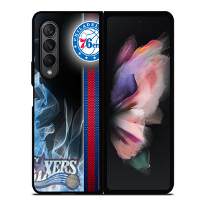 PHILADELPHIA 76ERS NBA FIRE Samsung Galaxy Z Fold 3 Case Cover
