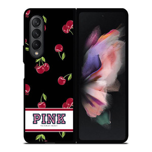 PINK VICTORIA'S SECRET CHERRY Samsung Galaxy Z Fold 3 Case Cover