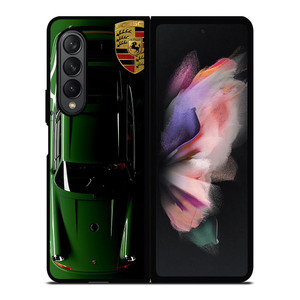 PORSCHE CAR GREEN Samsung Galaxy Z Fold 3 Case Cover PORSCHE CAR GREEN Samsung Galaxy Z Fold 3 Case Cover