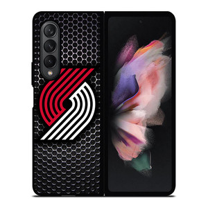 PORTLAND TRAIL BLAZERS SYMBOL METAL Samsung Galaxy Z Fold 3 Case Cover PORTLAND TRAIL BLAZERS SYMBOL METAL Samsung Galaxy Z Fold 3 Case Cover