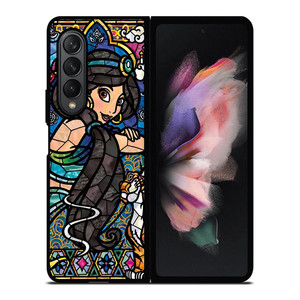Princess Jasmine Aladdin Fairy Tale Stained Samsung Galaxy Z Fold 3 Case Cover Princess Jasmine Aladdin Fairy Tale Stained Samsung Galaxy Z Fold 3 Case Cover