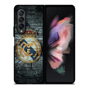 REAL MADRID WOODEN LOGO Samsung Galaxy Z Fold 3 Case Cover REAL MADRID WOODEN LOGO Samsung Galaxy Z Fold 3 Case Cover