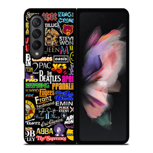 ROCK BAND COLLAGE Samsung Galaxy Z Fold 3 Case Cover ROCK BAND COLLAGE Samsung Galaxy Z Fold 3 Case Cover