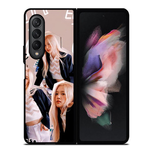 ROSE BLACKPINK SCRIBBLED Samsung Galaxy Z Fold 3 Case Cover