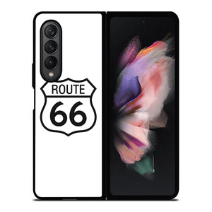 ROUTE 66 HISTORICAL STREET LOGO Samsung Galaxy Z Fold 3 Case Cover