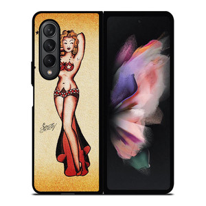 SAILOR JERRY BIKINI GIRL TATTOO Samsung Galaxy Z Fold 3 Case Cover SAILOR JERRY BIKINI GIRL TATTOO Samsung Galaxy Z Fold 3 Case Cover