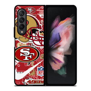 SAN FRANCISCO 49ERS NFL STICKER BOMB Samsung Galaxy Z Fold 3 Case Cover SAN FRANCISCO 49ERS NFL STICKER BOMB Samsung Galaxy Z Fold 3 Case Cover