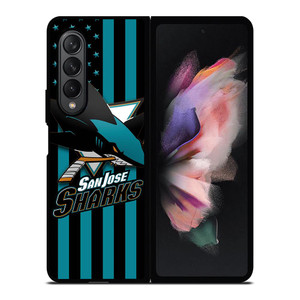 SAN JOSE SHARKS SYMBOL Samsung Galaxy Z Fold 3 Case Cover SAN JOSE SHARKS SYMBOL Samsung Galaxy Z Fold 3 Case Cover
