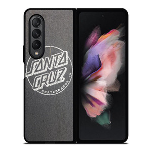 SANTA CRUZ SKATEBOARD LOGO ASPHALT Samsung Galaxy Z Fold 3 Case Cover SANTA CRUZ SKATEBOARD LOGO ASPHALT Samsung Galaxy Z Fold 3 Case Cover