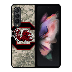 SOUTH CAROLINA GAMECOCKS CAMO LOGO Samsung Galaxy Z Fold 3 Case Cover