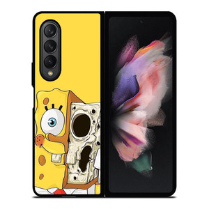 SPONGE BOB SKULL FACE Samsung Galaxy Z Fold 3 Case Cover SPONGE BOB SKULL FACE Samsung Galaxy Z Fold 3 Case Cover