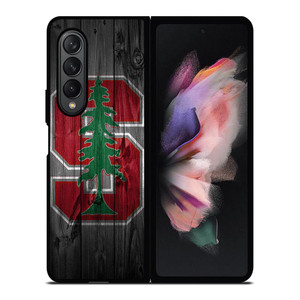 STANFORD CARDINAL WOODEN LOGO Samsung Galaxy Z Fold 3 Case Cover