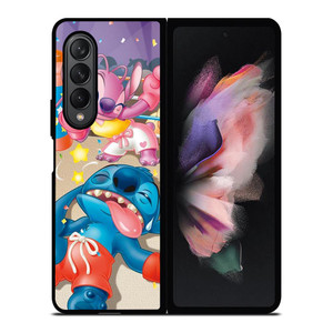 STITCH AND GIRLFRIEND BOXING Samsung Galaxy Z Fold 3 Case Cover