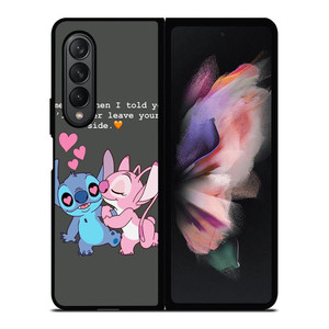 STITCH AND GIRLFRIEND LOVE QUOTE Samsung Galaxy Z Fold 3 Case Cover STITCH AND GIRLFRIEND LOVE QUOTE Samsung Galaxy Z Fold 3 Case Cover