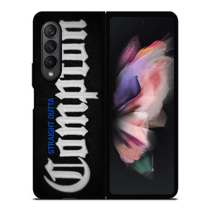 STRAIGHT OUTTA COMPTON EMBOSS Samsung Galaxy Z Fold 3 Case Cover STRAIGHT OUTTA COMPTON EMBOSS Samsung Galaxy Z Fold 3 Case Cover