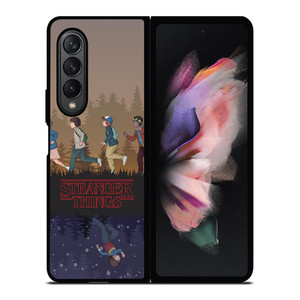 STRANGER THINGS CARTOON Samsung Galaxy Z Fold 3 Case Cover STRANGER THINGS CARTOON Samsung Galaxy Z Fold 3 Case Cover